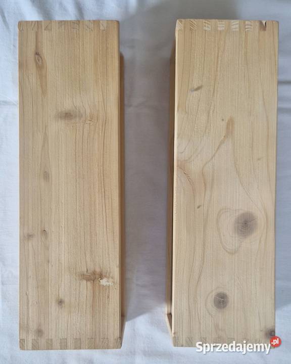 Drewniana skrzynkapudełko na alkohol 2 sztuki Warszawa