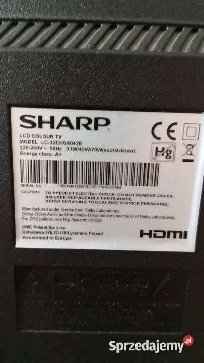 Sharp LC32CHG4042E USB Głubczyce