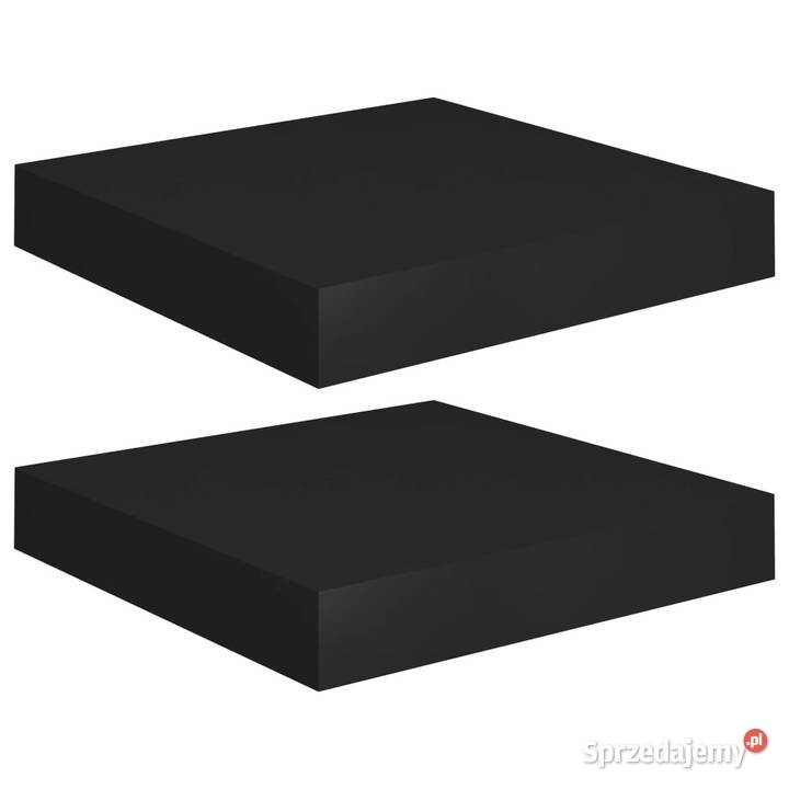 Półki ścienne 2 czarne 23 x 235 x 38 MDF Półki mazowieckie Warszawa
