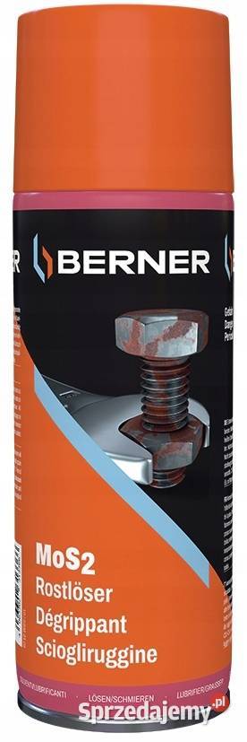 5x Berner odrdzewiacz MoS2 z molibdenem 400 ml Szczecin