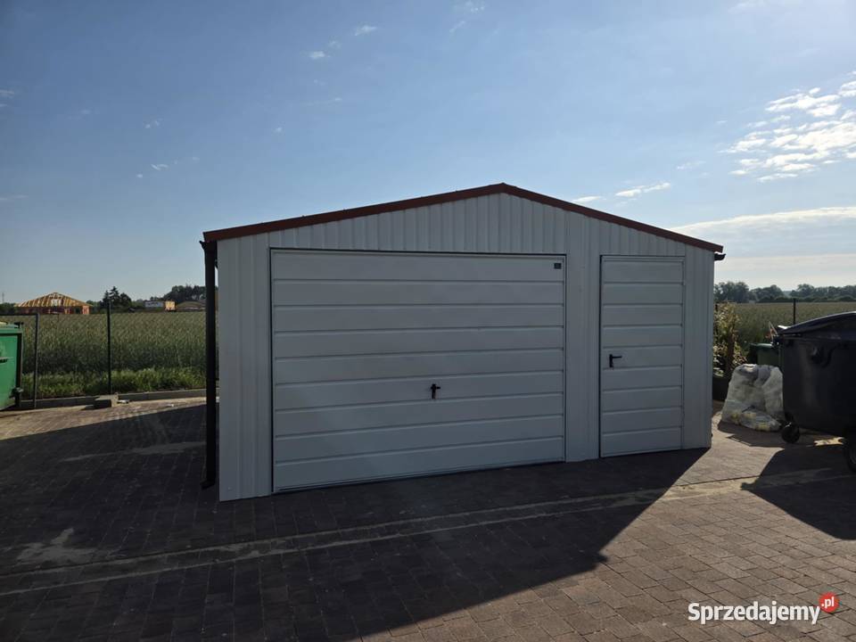 Garaż Blaszany Blaszak 5x5m Biały RAL dwuspadowy podkarpackie Sanok