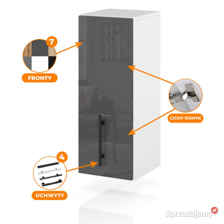 szafka kuchenna wisząca modułowa mała nowoczesna Elbląg sprzedam