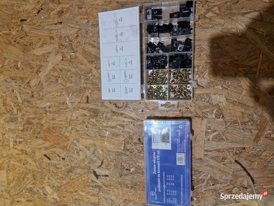 WKRĘTY I PODKŁADKI DO KAROSERII MIX ZESTAW 170 Sprzęt i akcesoria budowlane Głogowa