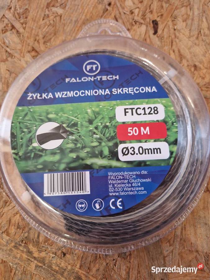 ŻYŁKA TNĄCA DO KOSY KWADRAT 30mm 50m SKRĘCANA wielkopolskie Głogowa