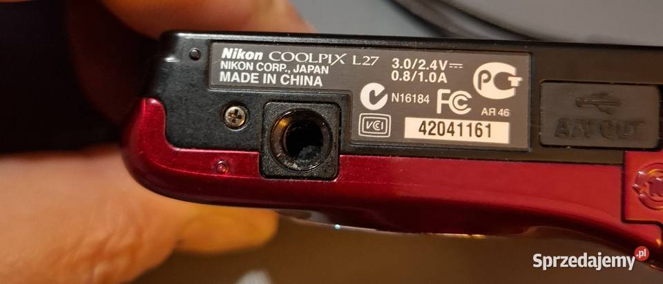 Nikon Coolpix L27 161MP 5x Zoom Stan Czerwony