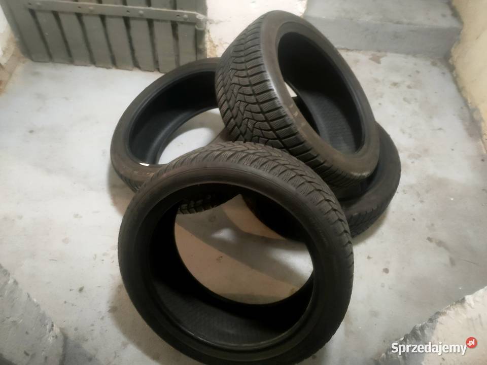 komplet 4 używanych opon zimowych Dunlop Winter 215 Leszno