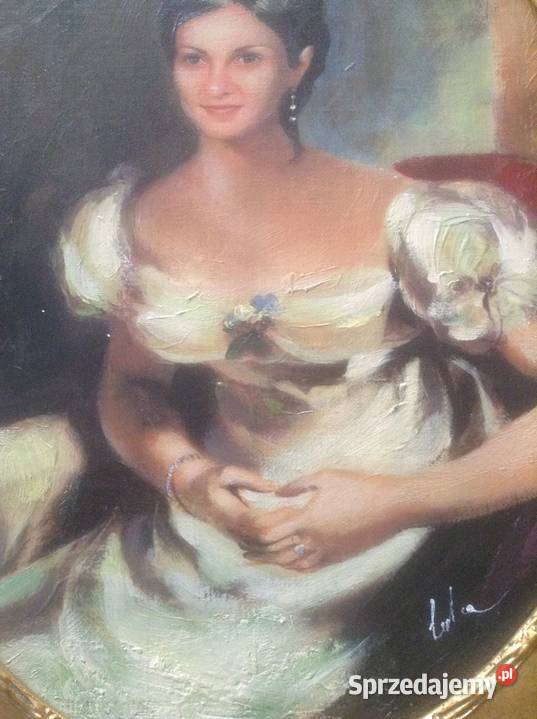 Obraz olejny w ozdobnej ramie 54 x65 Malarstwo Opole