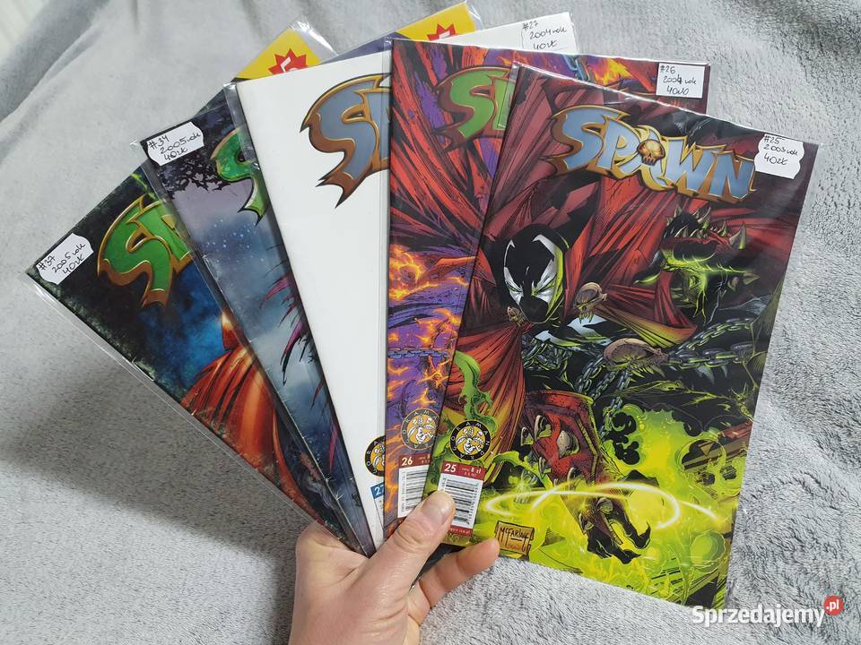 Spawn zestaw 5 komiksów TMSemic Mandragora Polskie
