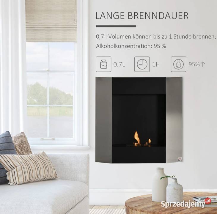 Kominek na etanol Palnik na bioetanol bez dymu Dom i Ogród małopolskie Brzesko