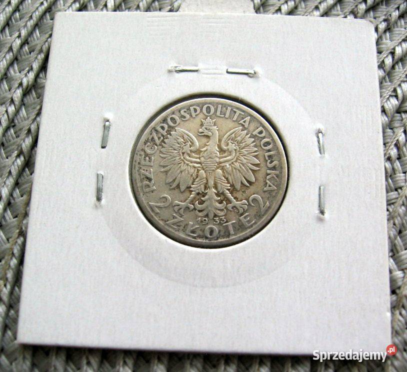 Polska 2 1933r SREBRO Numizmatyka wielkopolskie Kalisz sprzedam