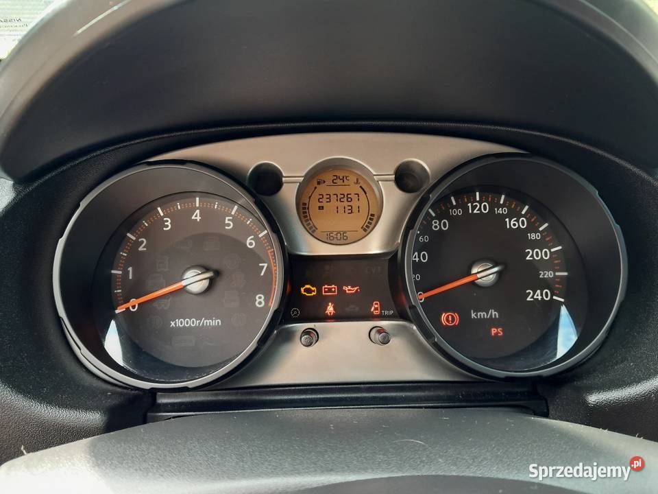 Nissan quashqai 2007r 16 benzyna czarny panorama benzyna Białystok