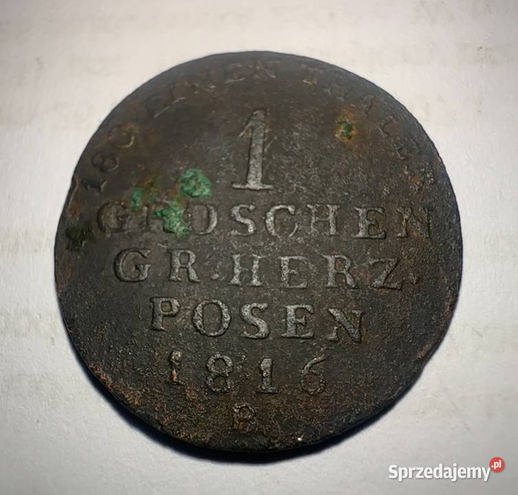 1 Grosz 1816 Wielkie Księstwo Poznańskie B Wieluń