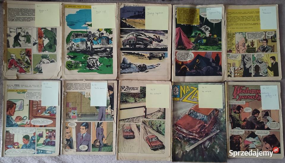 Komiksy Kapitan Żbik bez okładek wydania I Antyki, Sztuka, Kolekcje