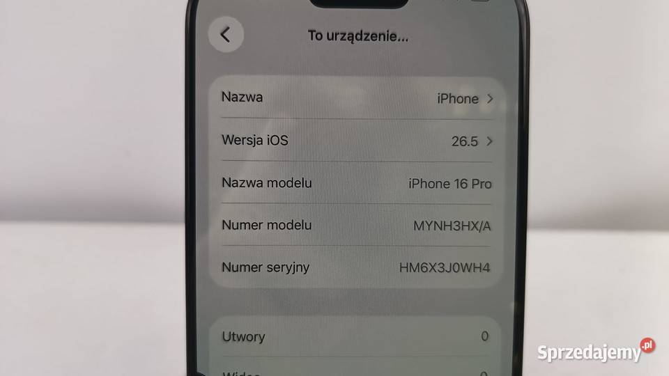 Smartfon APPLE iPhone 16 Pro 8256GB Katowice