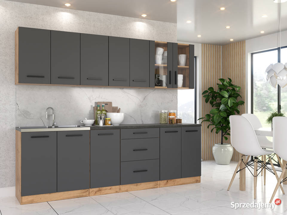 Meble Kuchenne Nowoczesne Remino 26m Kuchnia 145cm Elbląg