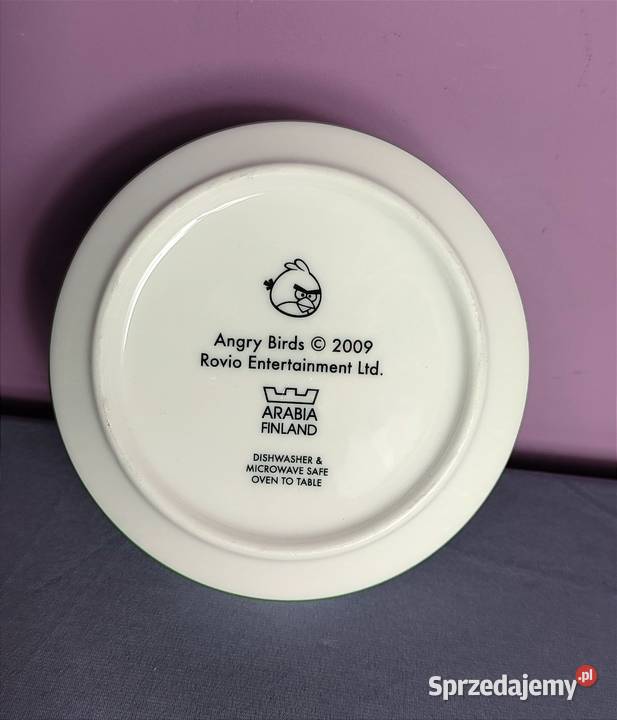 ANGRY BIRDS miska Arabia Finland sygnatura Jasień