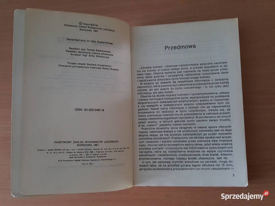 Książka ZDROWIE KOBIETY lekarz radzi kobietom sprzedam