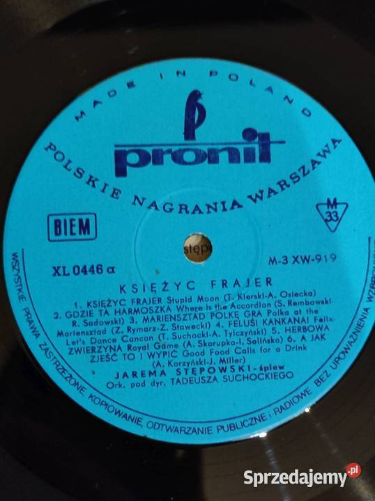 1968 Jarema Stępowski Księżyc frajer Płyta Kielce