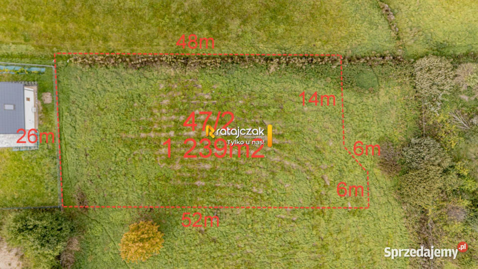 Grunt na sprzedaż Wierzchucino Kapitańska 1239m2 199zł/m2