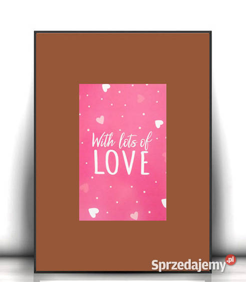 love plakat A4 love obrazek do domu boho plakat Bydgoszcz sprzedam