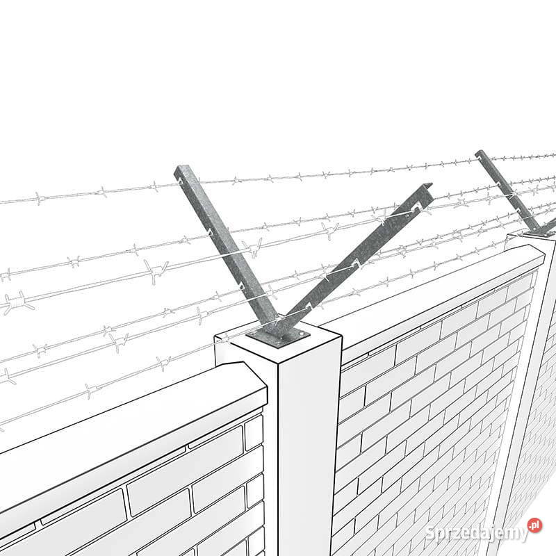 Wysięgnik dwuramienny V ze stopką 30x30x3 mm do Szczecin