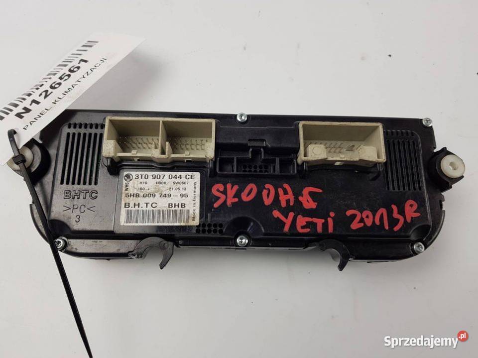 PANEL KLIMATYZACJI 3T0907044C SKODA YETI osobowe Lipno sprzedam