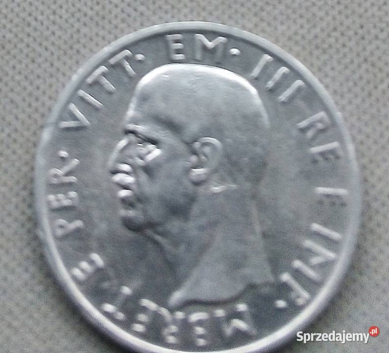 ALBANIA5 LEK1939 r SREBRO 835 OKUPCJA WŁOSKA Legionowo