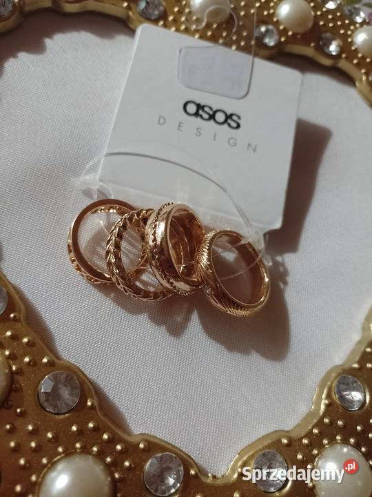 ASOS Zestaw 4x pierścionekobrączka NOWY Kraków sprzedam