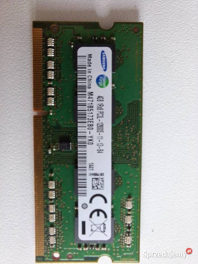 Pamięć ram DDR3L Lenovo Z50 2x4gb Ząbki