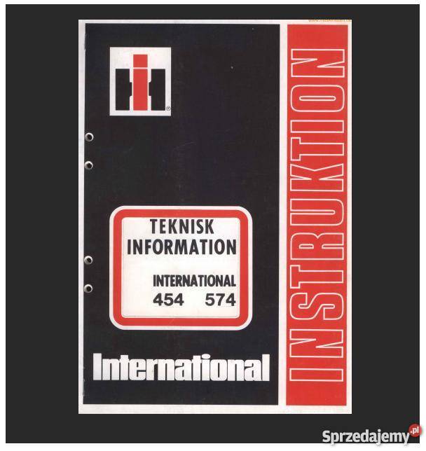 Case IH 454474475574674 INSTRUKCJA OBSŁUGI Kielce sprzedam