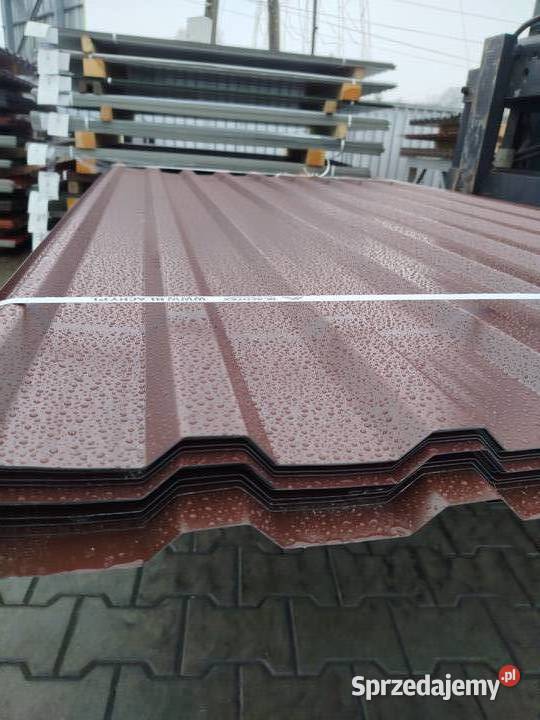 Blacha trapezowa brąz pakiety 50 sztuk Tanio i Sędziszów Małopolski