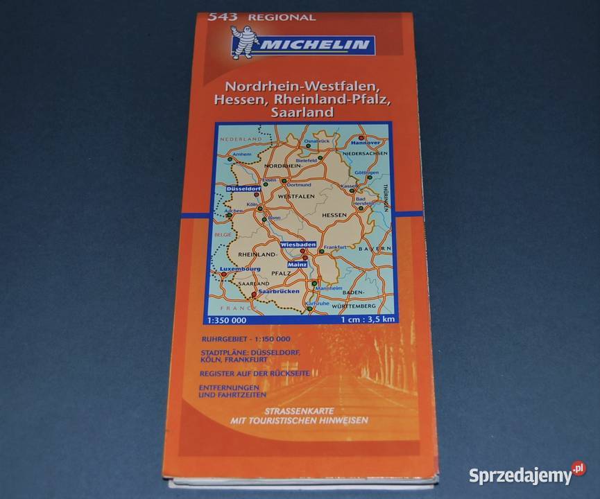 NordrheinWestfalen Mapa Michelin Wyd 2006r Warszawa sprzedam