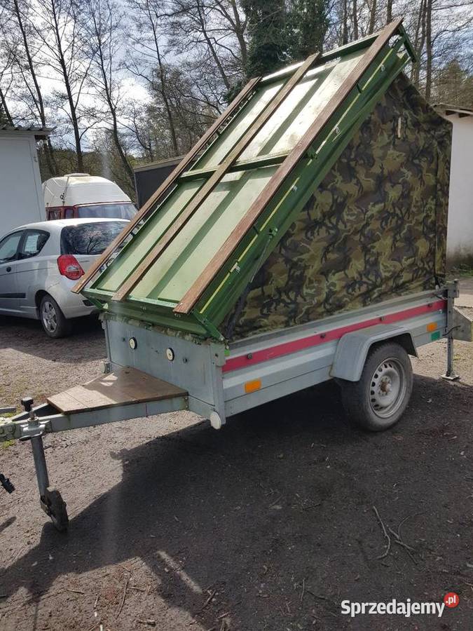 Zestaw wędkarskinamiot na przyczepie Barlinek