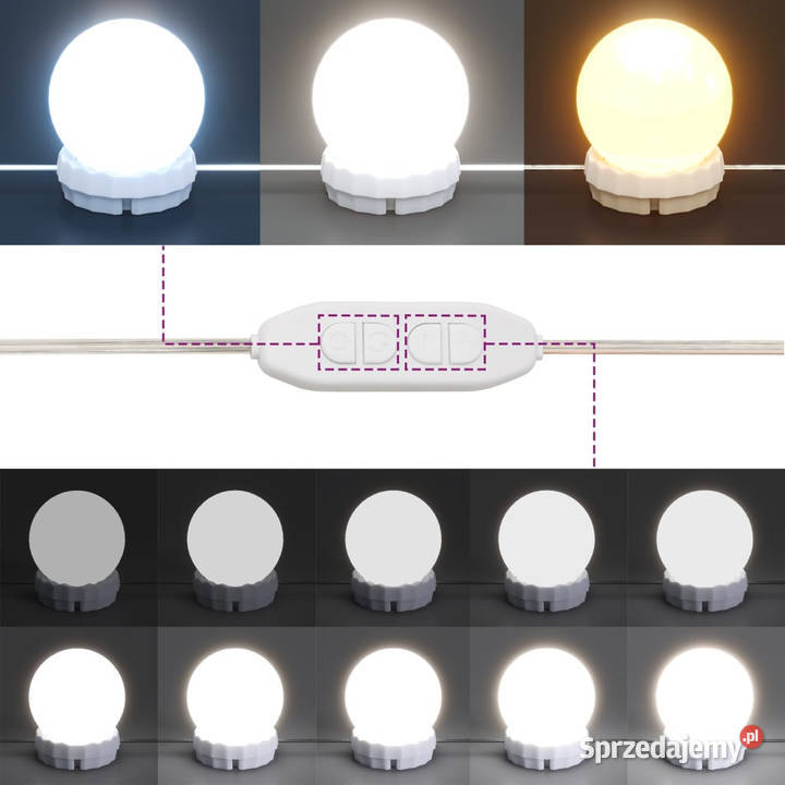 Toaletka z oświetleniem LED czarna 100x40x120 Warszawa