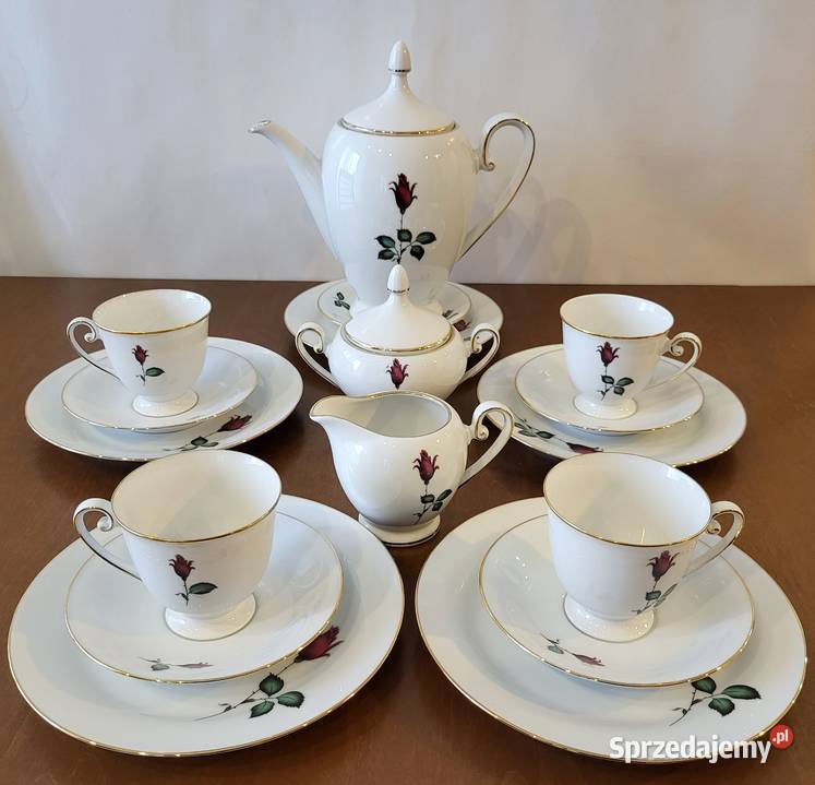 Tirschenreuth Bawaria serwis z różą 4 osób Szczecin