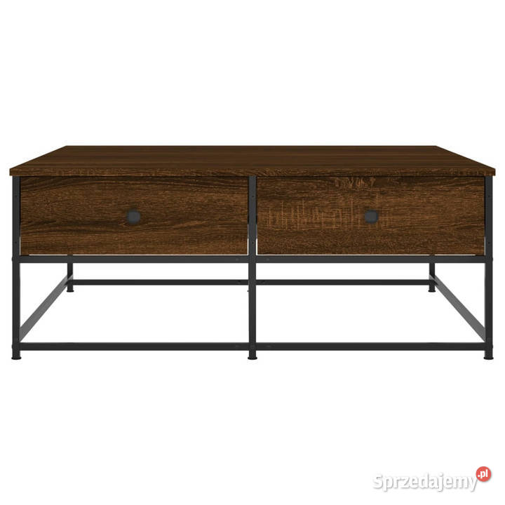 Stolik kawowy brązowy dąb 100x99x40 WM835298 mazowieckie sprzedam