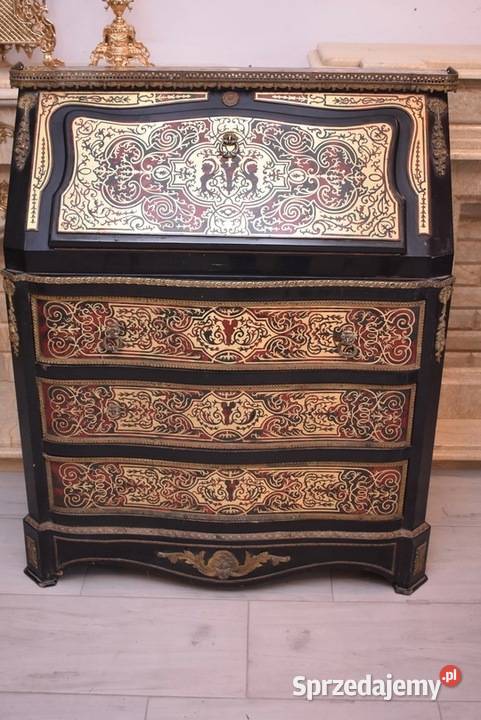 Królewska Komoda Barek Boulle Liczne Zdobienia małopolskie Kraków