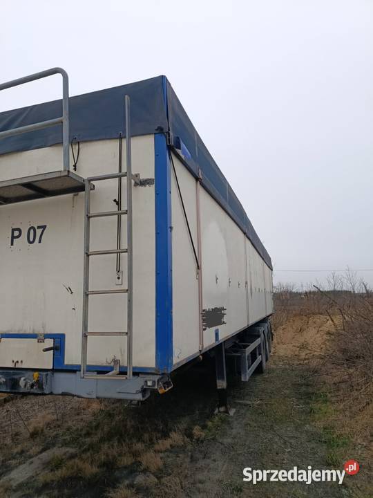 Naczepa pasowa pasówka do przewozu płodów łódzkie Kutno