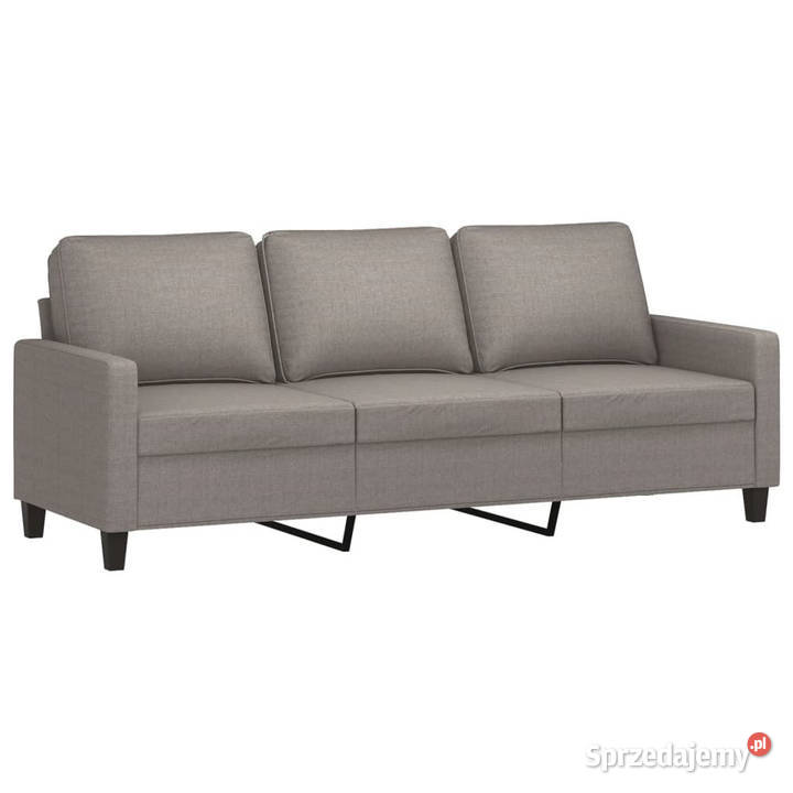 3osobowa sofa z podnóżkiem taupe 180 tkaniną Warszawa