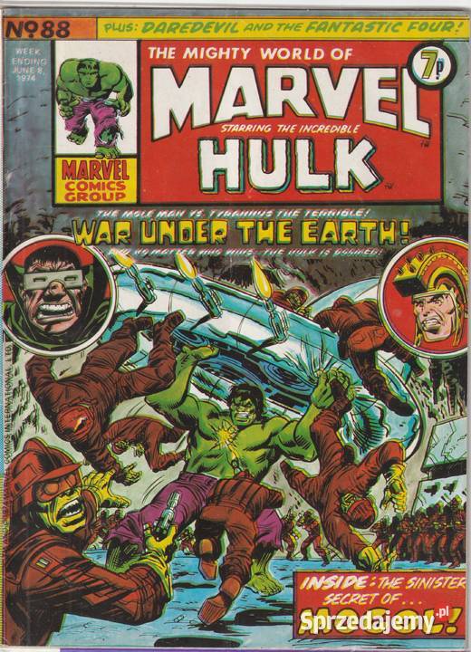 The Mighty world of Marvel 88 czerwiec 1974 ang Rok wydania 1974 Pruszków sprzedam