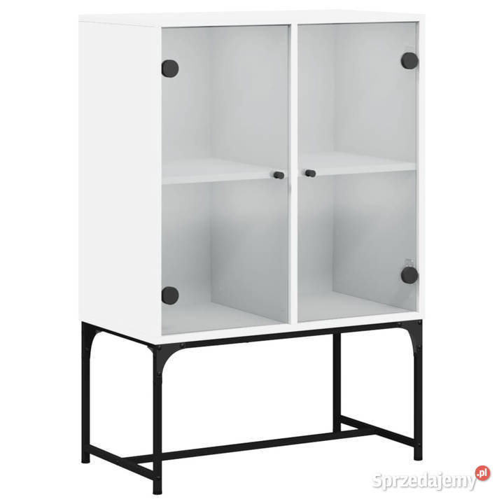 Szafka ze szklanymi drzwiami biała 69x37x100 mazowieckie Warszawa sprzedam