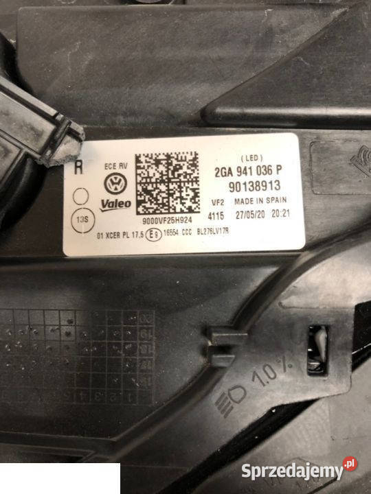 VOLKSWAGEN TROC TROC REFLEKTOR PRAWY FULL LED osobowe Kozubszczyzna