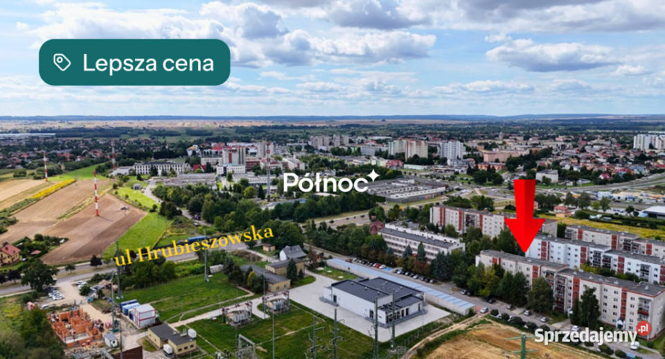 Przestronne mieszkanie 73 m parter balkon