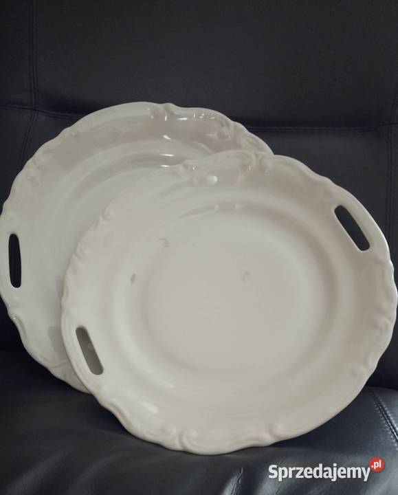 Półmiski okrągłe Ćmielów z rączką kujawsko-pomorskie Nakło nad Notecią