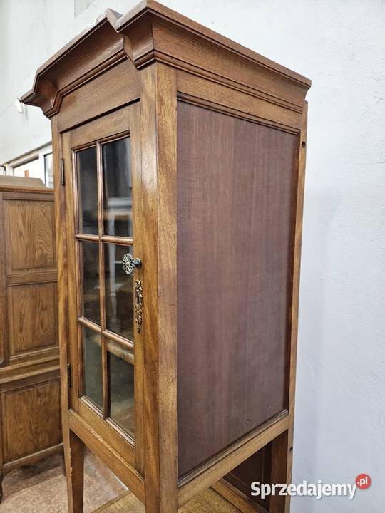 Wąska szafka witrynka słupek secesja małopolskie Nowy Sącz