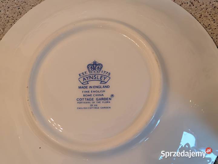 ZESTAW KAWAHERBATA Porcelana Aynsley Garden 21 Piła sprzedam