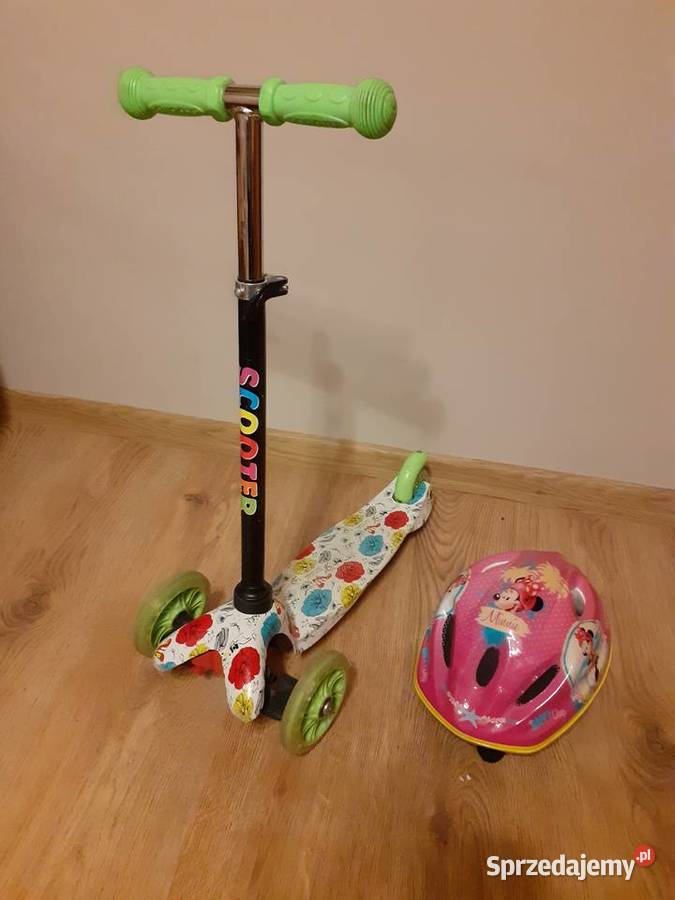 Hulajnoga trójkołowa balansowa kask Minnie Jarocin