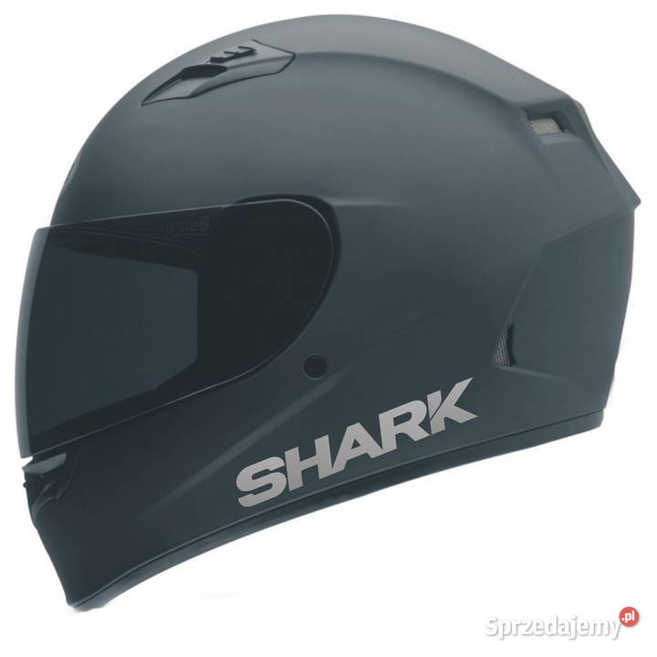 SHARK białe srebrne naklejki na kask motocyklowy Kraków