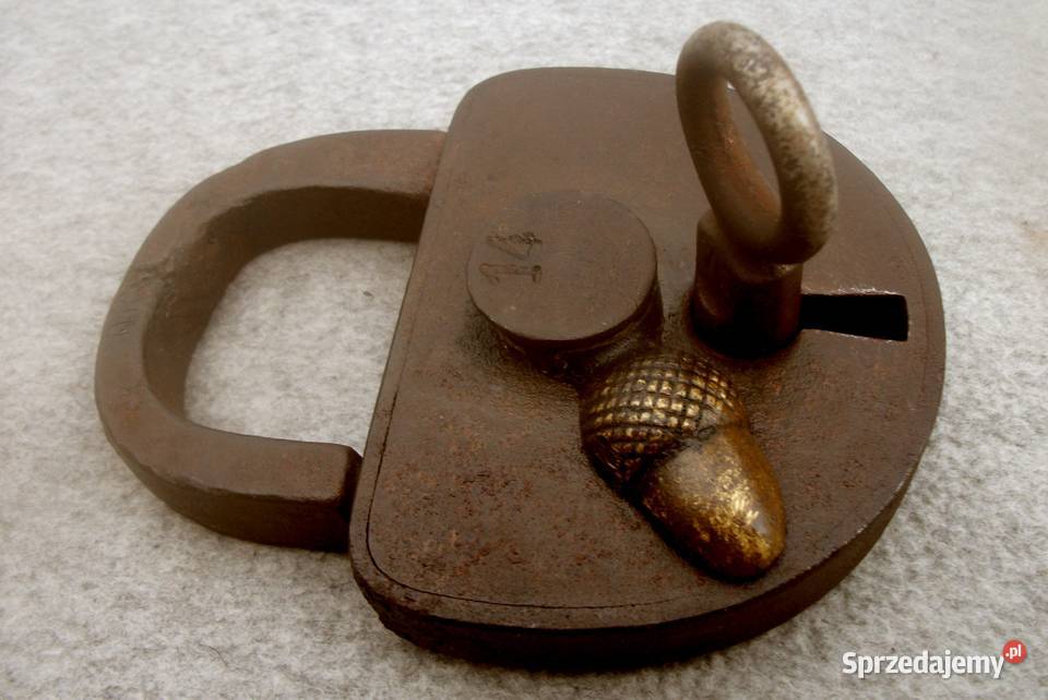 Kłódka 17901830 biedermeier Niemiecka Antyki
