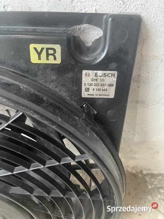 Wentylator chłodnicy 16 opel astra Sprawny Zwoleń sprzedam